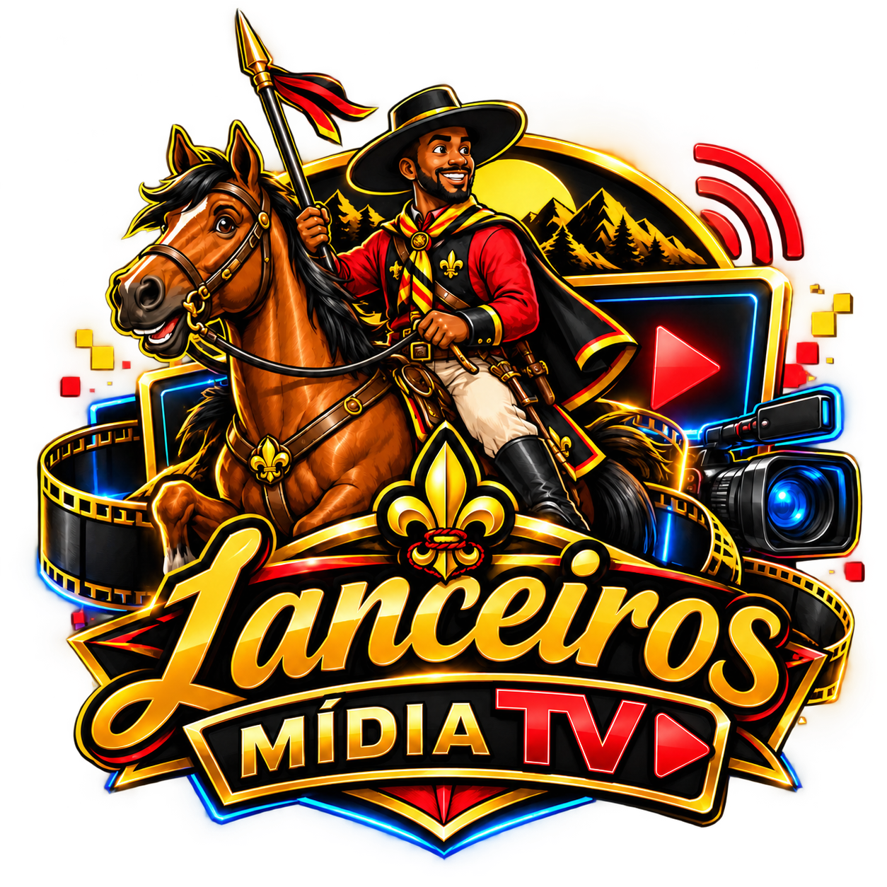 Logo Grupo Escoteiro Lanceiros Negros 333